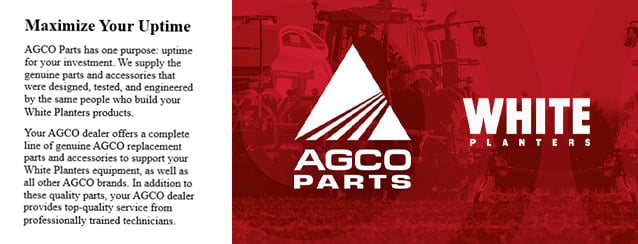 Maximize your uptime with AGCO Parts for your White Planters equipment