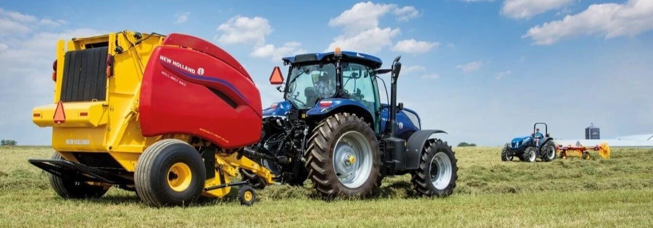 New Holland roll belt round baler